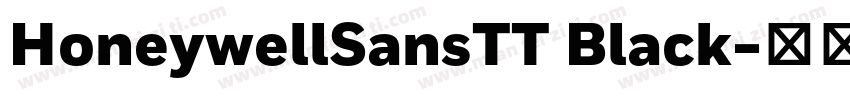 HoneywellSansTT Black字体转换